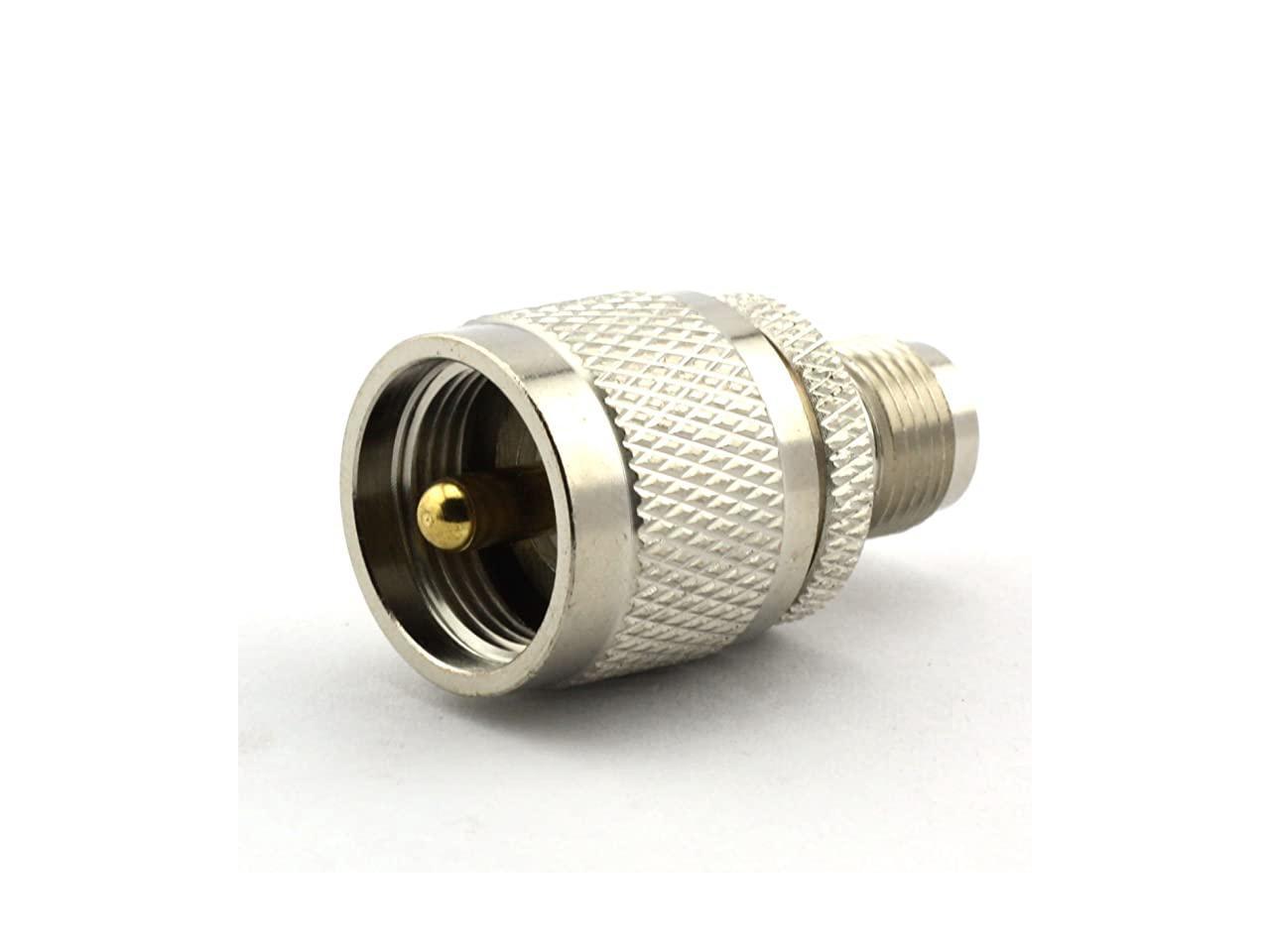 UHF Male To TNC Female PL-259 PL259 Connector RF Coax Coaxial Adapter ...