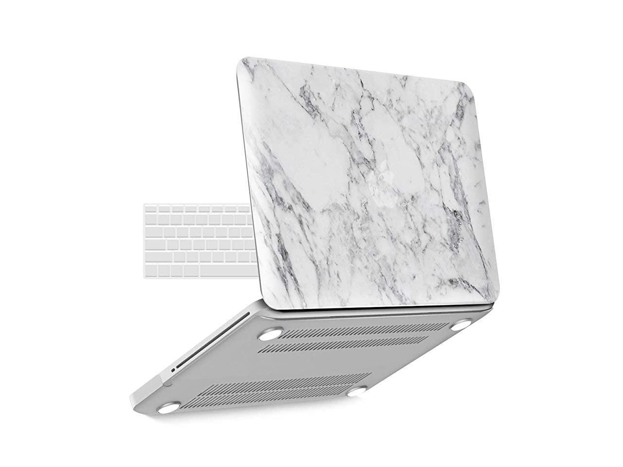 Old Macbook Pro 13 Inch Case A1278 Soft Touch Hard Case Shell Cover With Keyboard Cover For Apple Macbook Pro 13 With Cdrom White Marble Mmp13whmb 1a Newegg Com