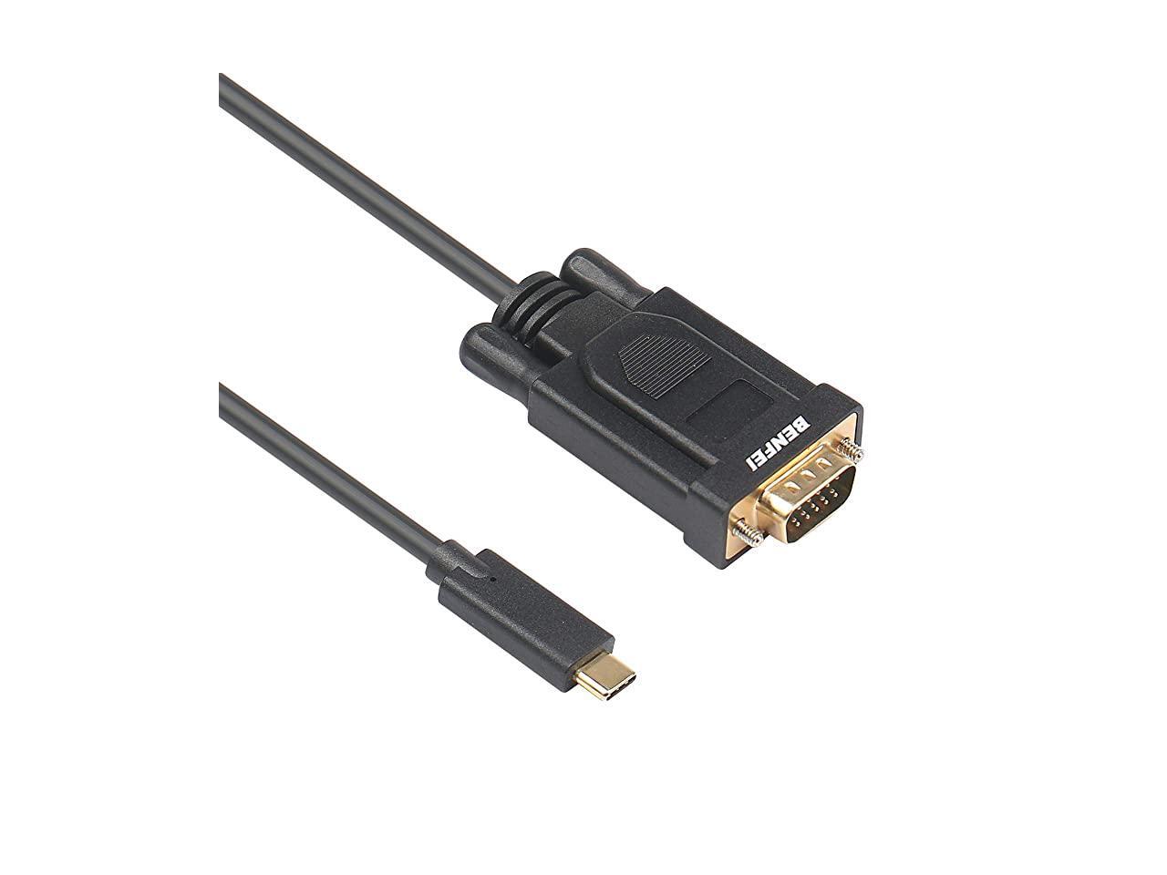 USBC to VGA 6 Feet Cable Thunderbolt 3 USB Type C to VGA Adapter Male