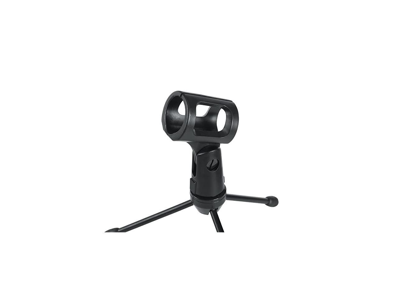 Gator Frameworks Mini Tripod Desktop Microphone Stand with Clip for Wireless Mics and Collapsible Legs GFW-MIC-0251 