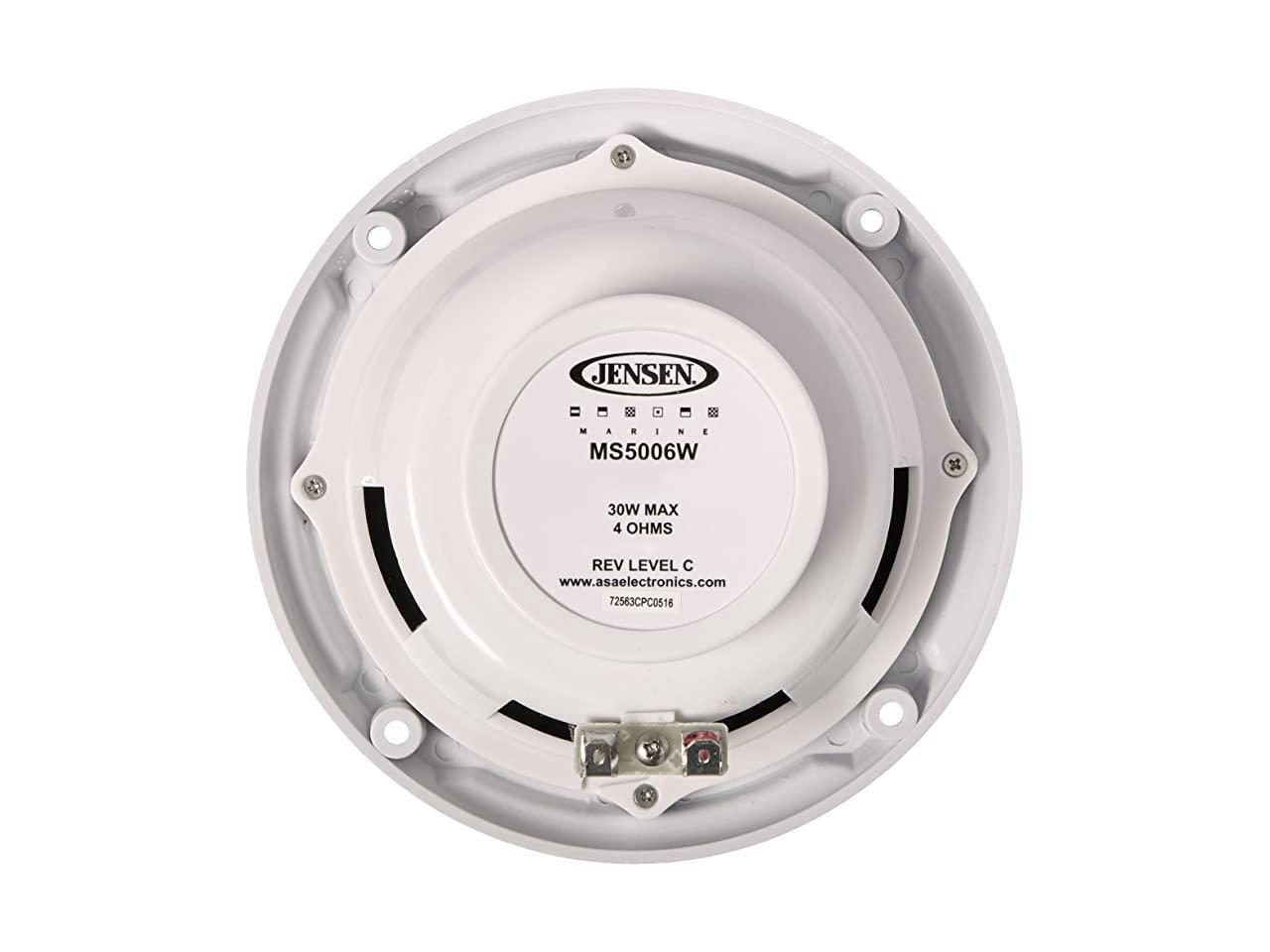 MS5006W Dual Cone Waterproof 525 Speaker White 30W Max Power Handling