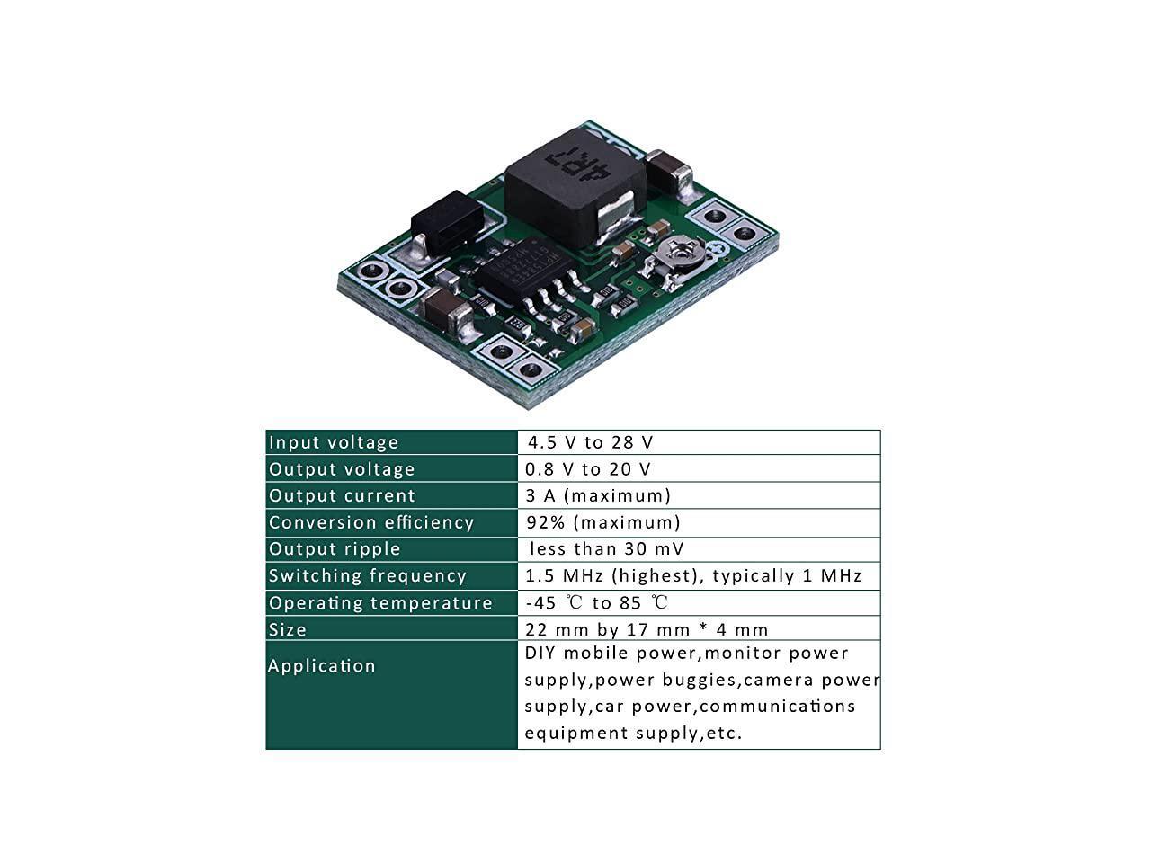 Mini MP1584EN DCDC Buck Converter Adjustable Power Supply Module 24V to