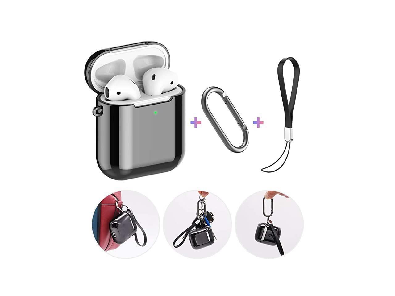 Upgrade Case Compatible for AirPods 1st and 2nd Gen Soft TPU Plated