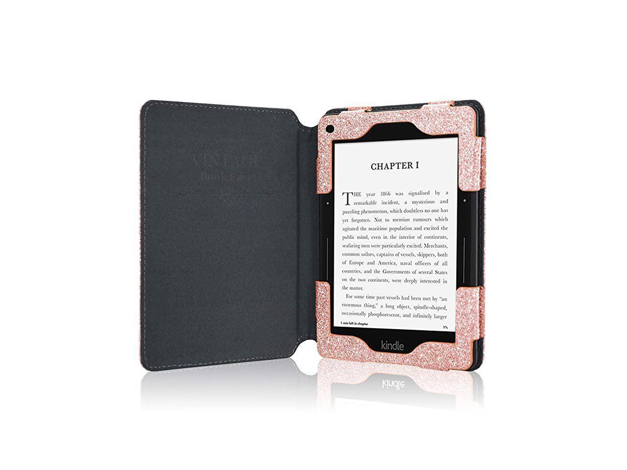 Case Fits Kindle Voyage 2014 Release Folio Smart Cover Leather Case
