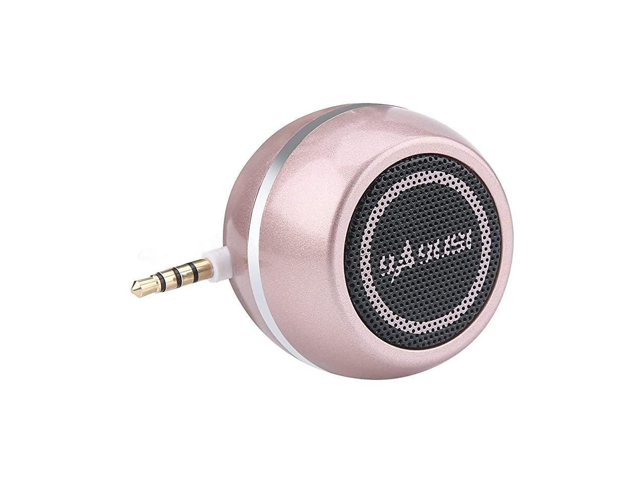 Portable Speaker With 3 5mm Aux Input Jack 3w Mobile Phone Line In Speaker For Iphone Ipad Ipod Tablet Cell Phones Gifting For Girls Kids Rose Gold Newegg Com