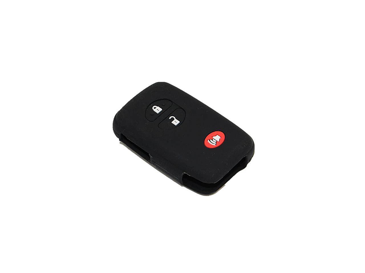 New 3 buttons Black Silicone Rubber Remote Key Cover Holder Key Fob Skin Cover for 4runner Venza Avalon Land Cruiser Camry
