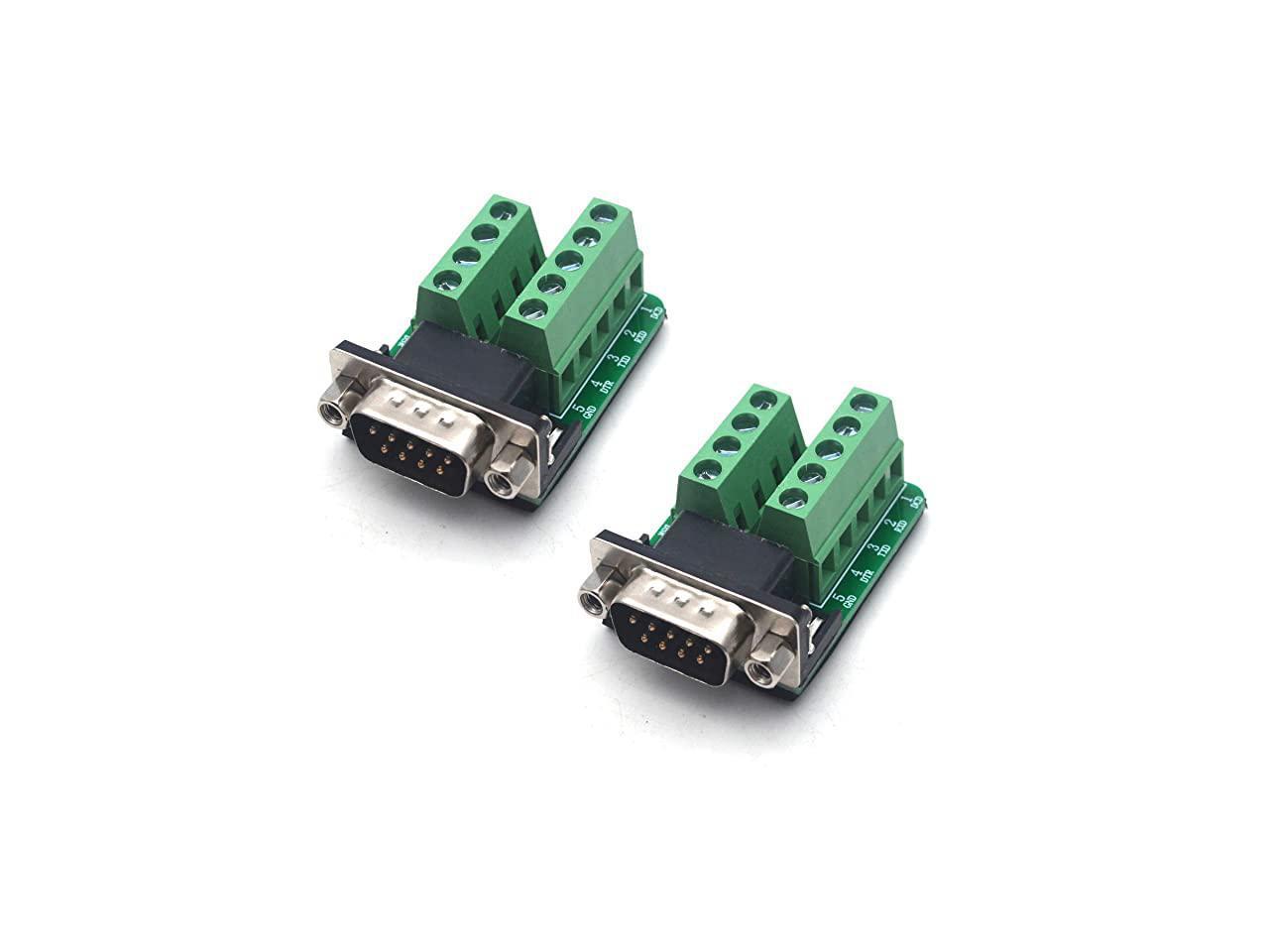 Db9 male Signals Terminal modules Adaptateur rs232 Serial to Terminal db9 Connector