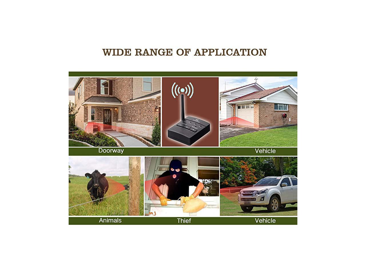 Mile Solar Driveway Alarm Sytem Wireless Long Range Outdoor Weather