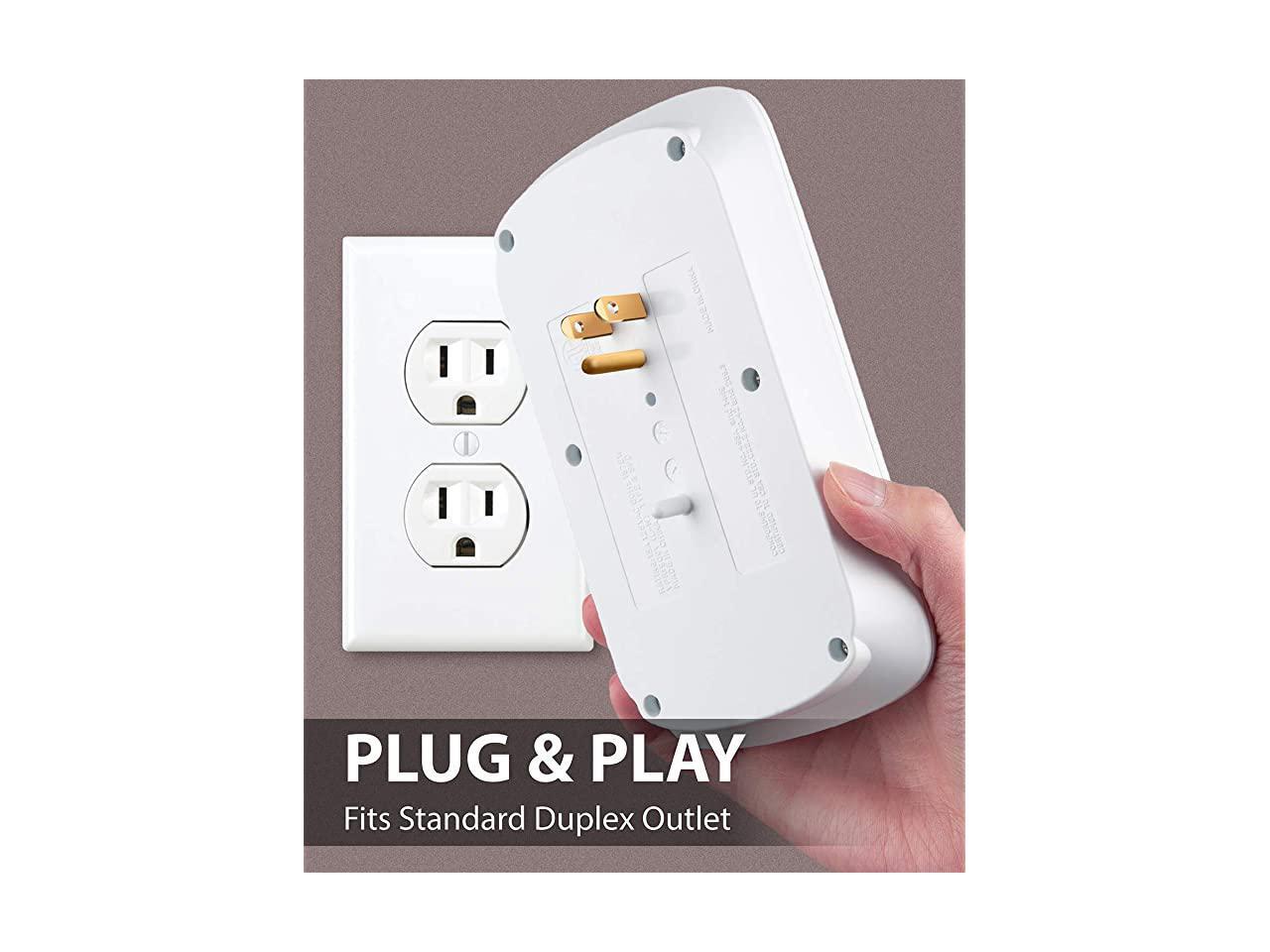6 Outlet Surge Protector 1200J (2 Pack) with 3.1A Dual USB Ports
