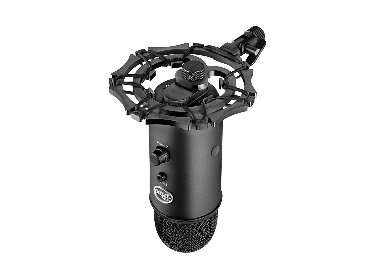 Blue Yeti Shock Mount By Designed To Eliminate Noise And Vibrations Stand Made From Quality Aluminum Material Can Also Fit Blue Snowball And Other Large Microphones Black Newegg Com