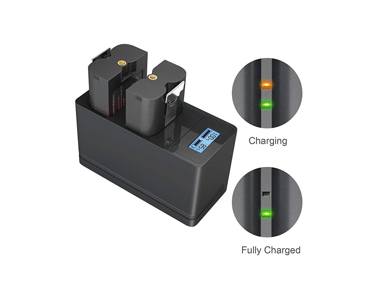 Battery Charger for Ring Dual Rechargeable Batteries Charging Station