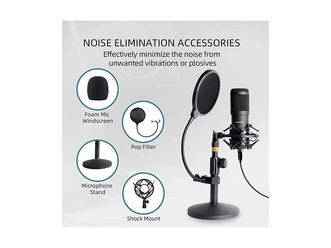 Microfono a condensatore USB 192KHZ/24bit serda-run filtro pop supporto da tavolo cardioide PC in streaming con chipset audio professionale Microfono a condensatore USB 192KHZ/24bit serda-run filtro pop supporto da tavolo cardioide PC in streaming con chipset audio professionale