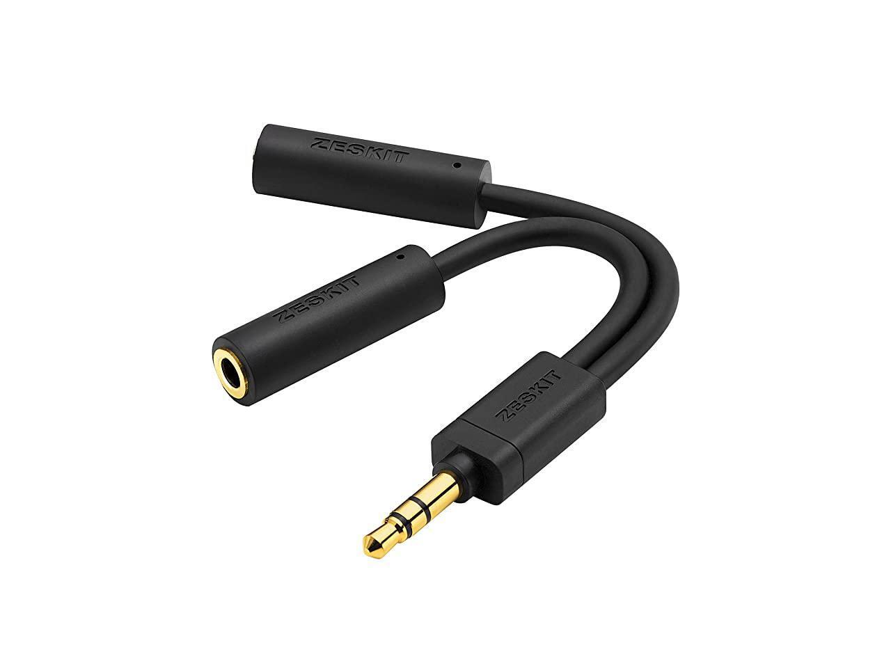 3.5mm Jack Stereo Audio Splitter Y Cable for Connecting 2 Earphones