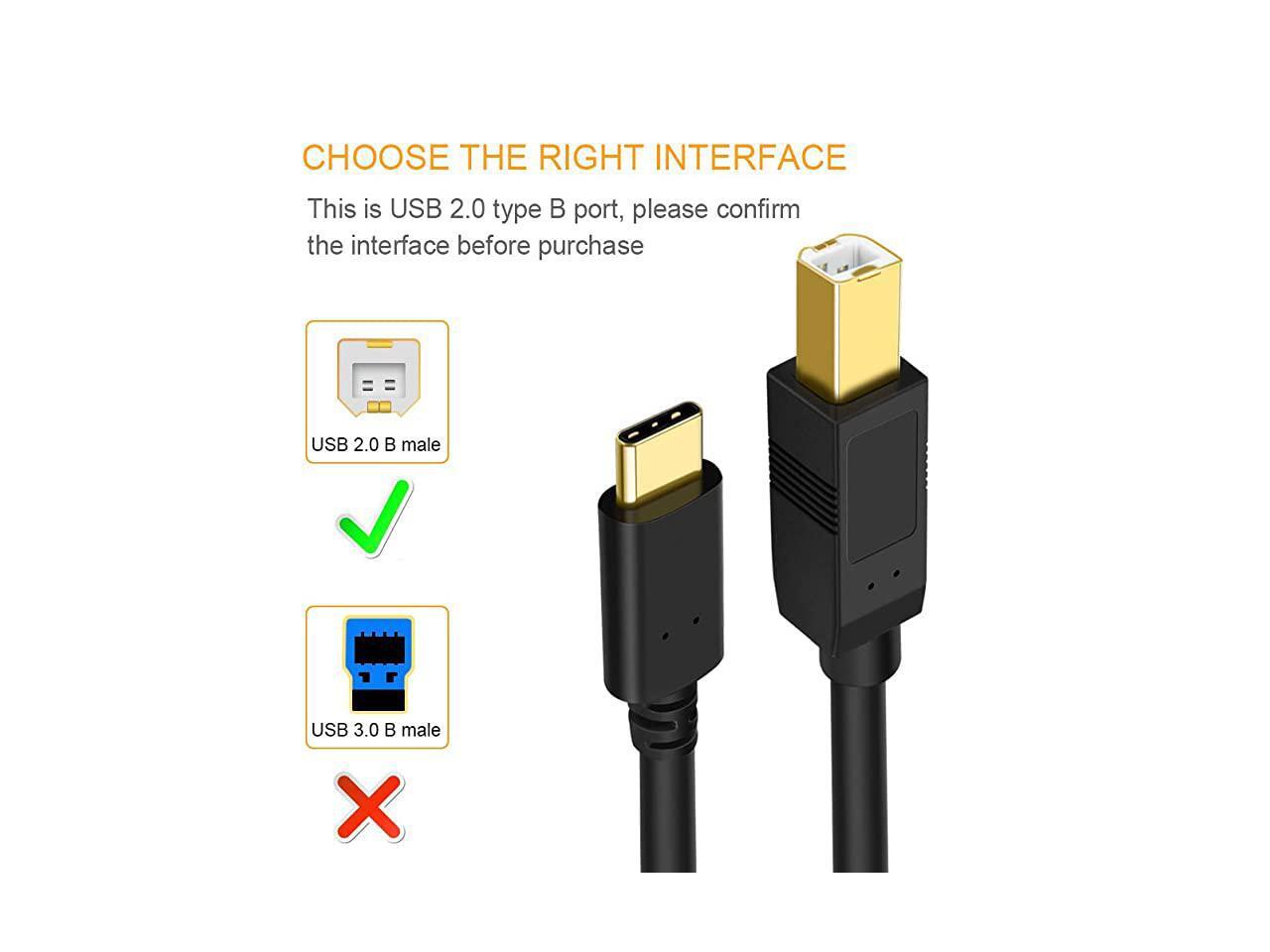 USB C to USB B Printer Cable 66 Feet USB C Printer Cable Compatible