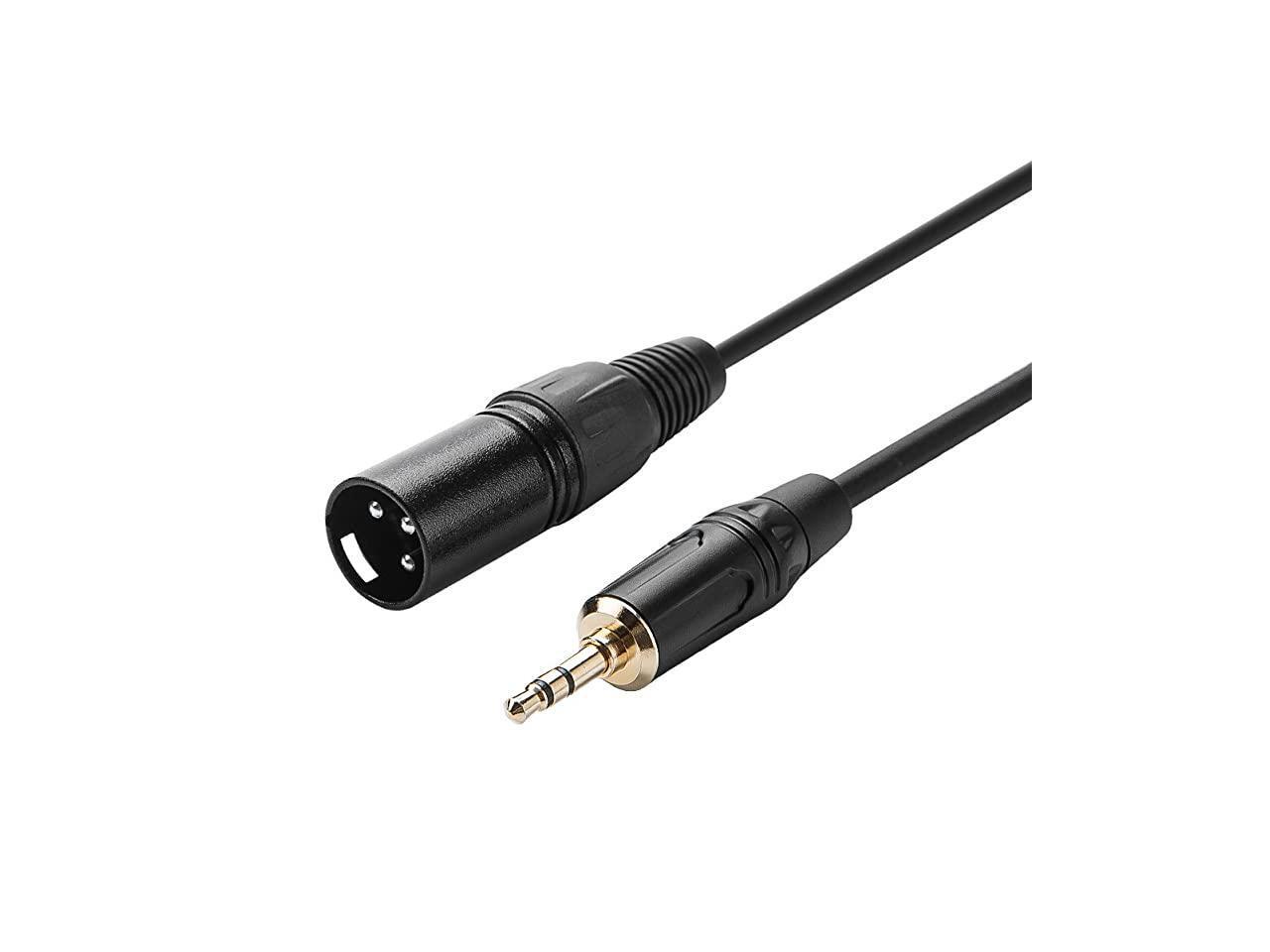 35mm to XLR Cable 10FT 35mm Male to XLR Male Microphone Cable XLR to