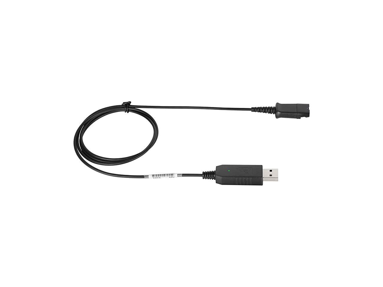 Center Office Headset Quick Disconnect QD Cable to USB Plug Adapter Compatible with Plantronics