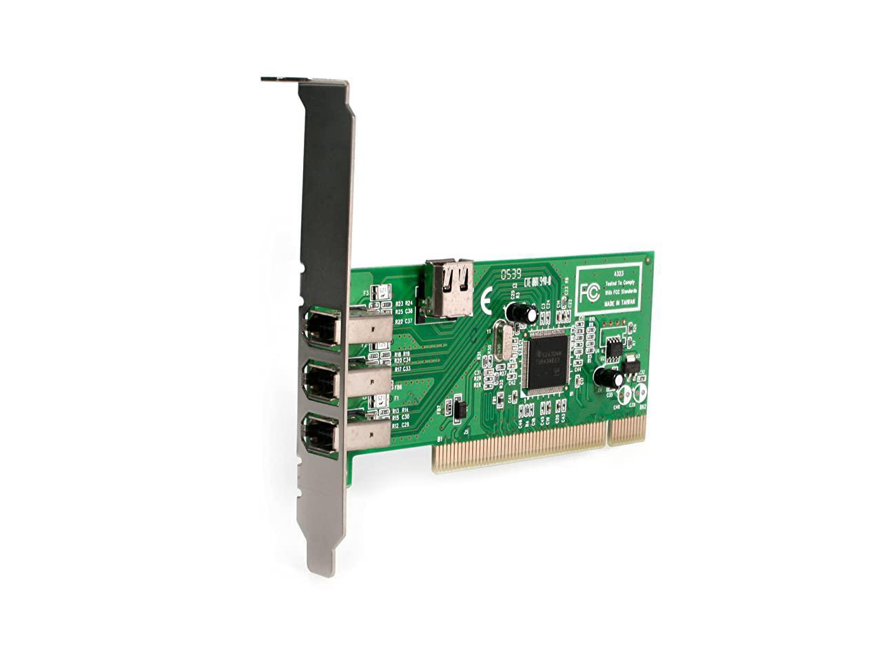 com 4 port PCI 1394a FireWire Adapter Card 3 External 1 Internal