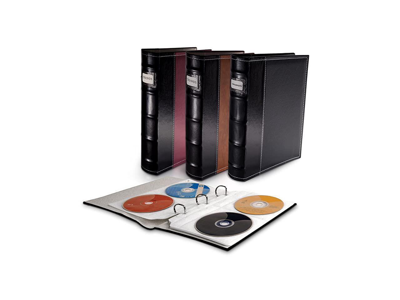 Black DVD Storage Binder Set Stores Up to 144 DVDs CDs or BluRays
