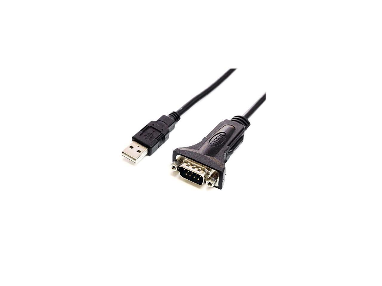 SHOP 2PCS USB 2.0 to RS232 DB9 Serial Port Adapter Cable with FTDI Chipset Supports Windows 10 8 7 and Mac Linux C.J 