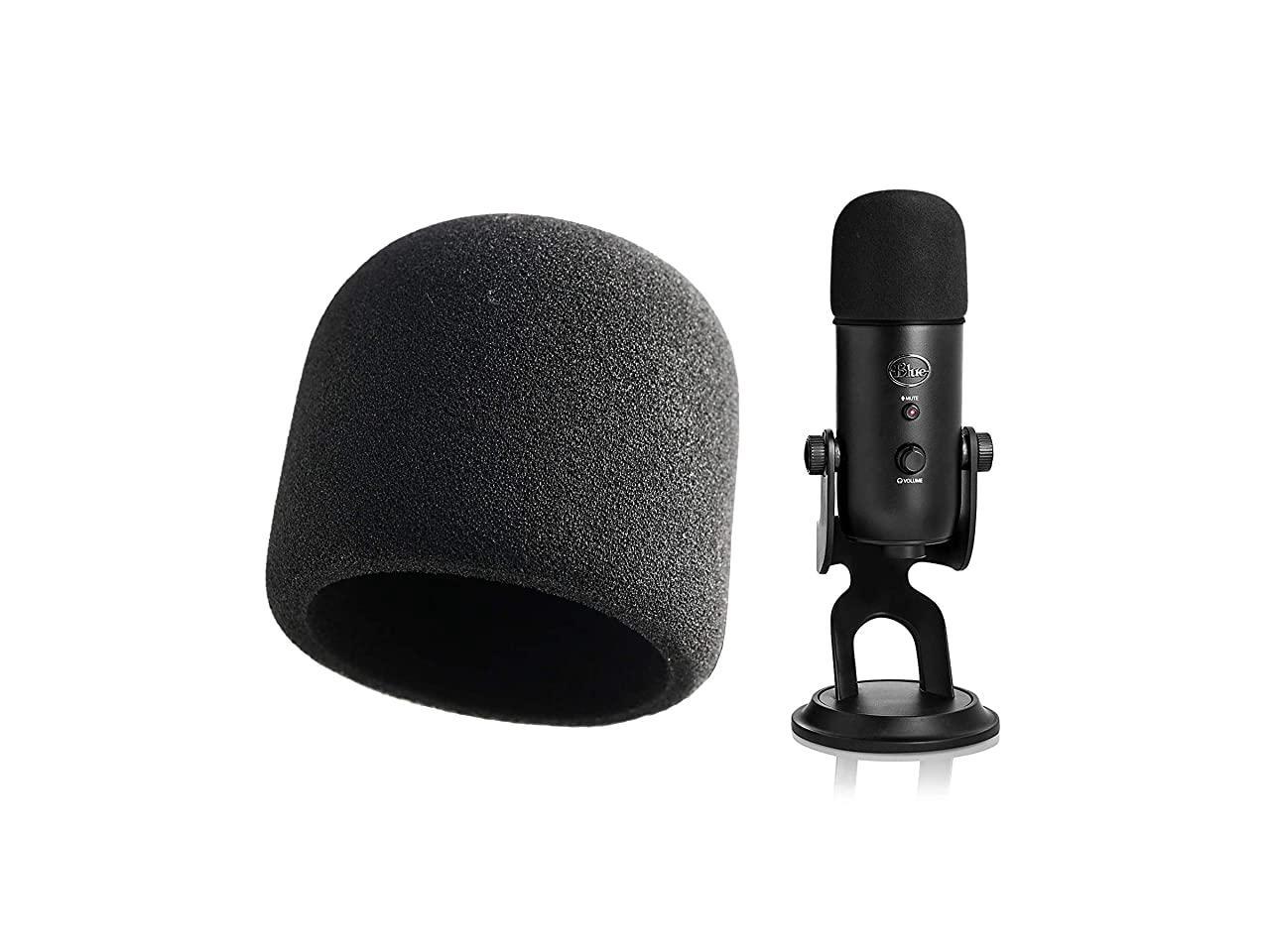 Cardioid Blue Snowball iCE Condenser Microphone Black with Dragonpad Pop Filter 