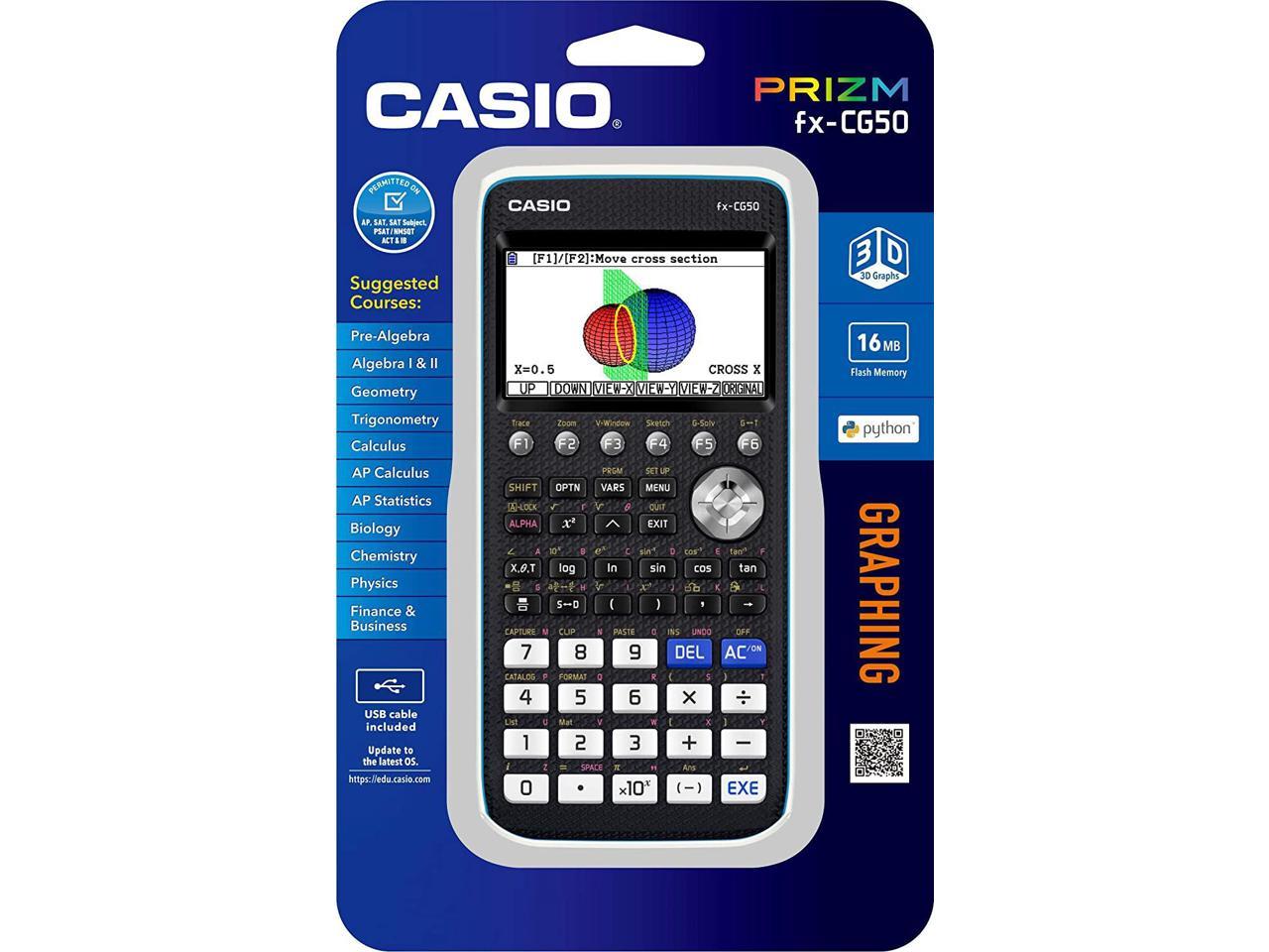 Casio - FX-CG50-L-IH - Casio FX-CG50 Graphing Calculator - Natural 