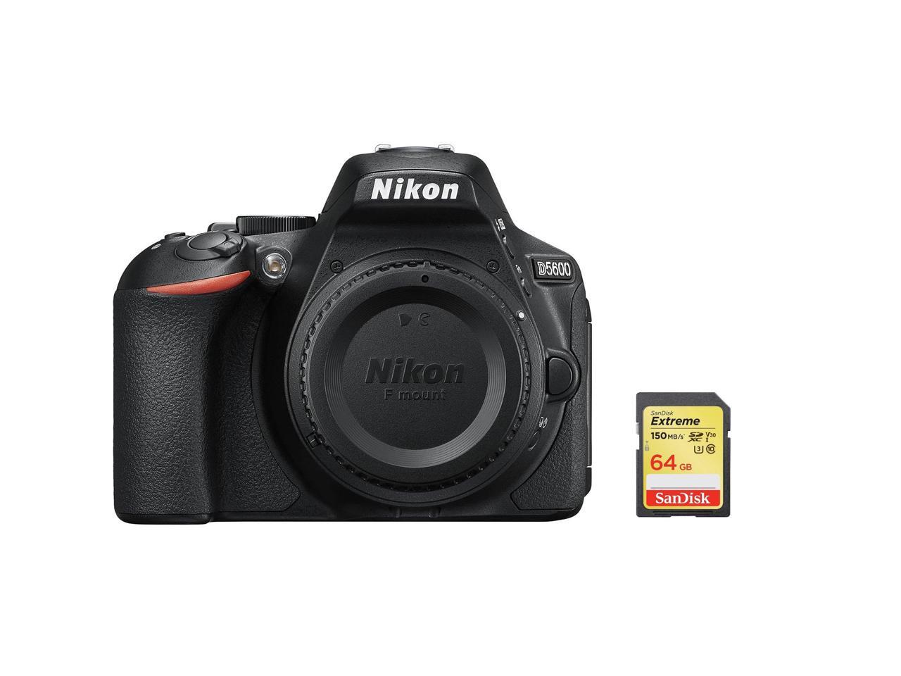 NIKON D5600 Body + 64GB SD card(international edition)