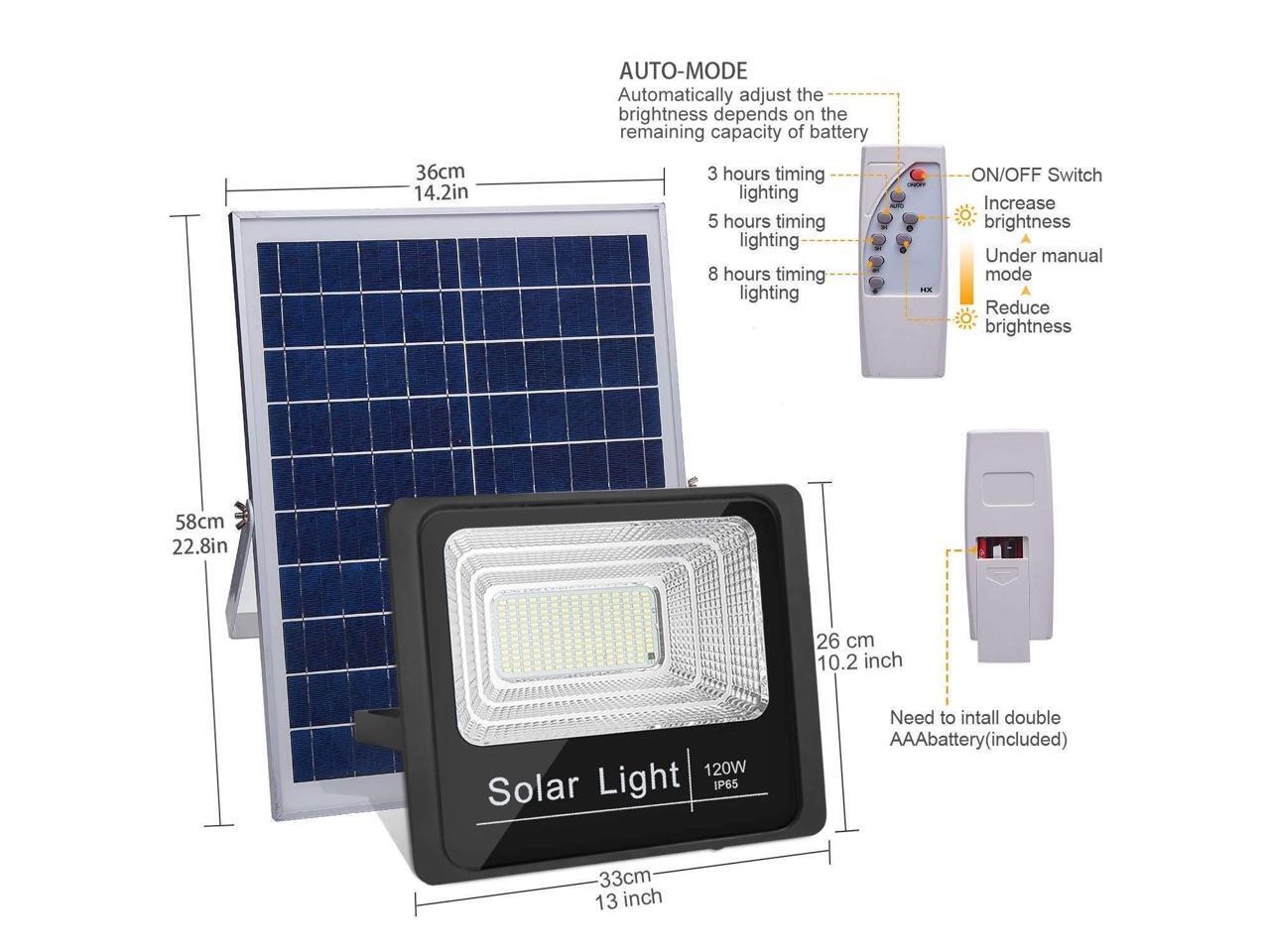 Outdoor Floodlight Solar Led Flood Light Dimmable Waterproof Led
