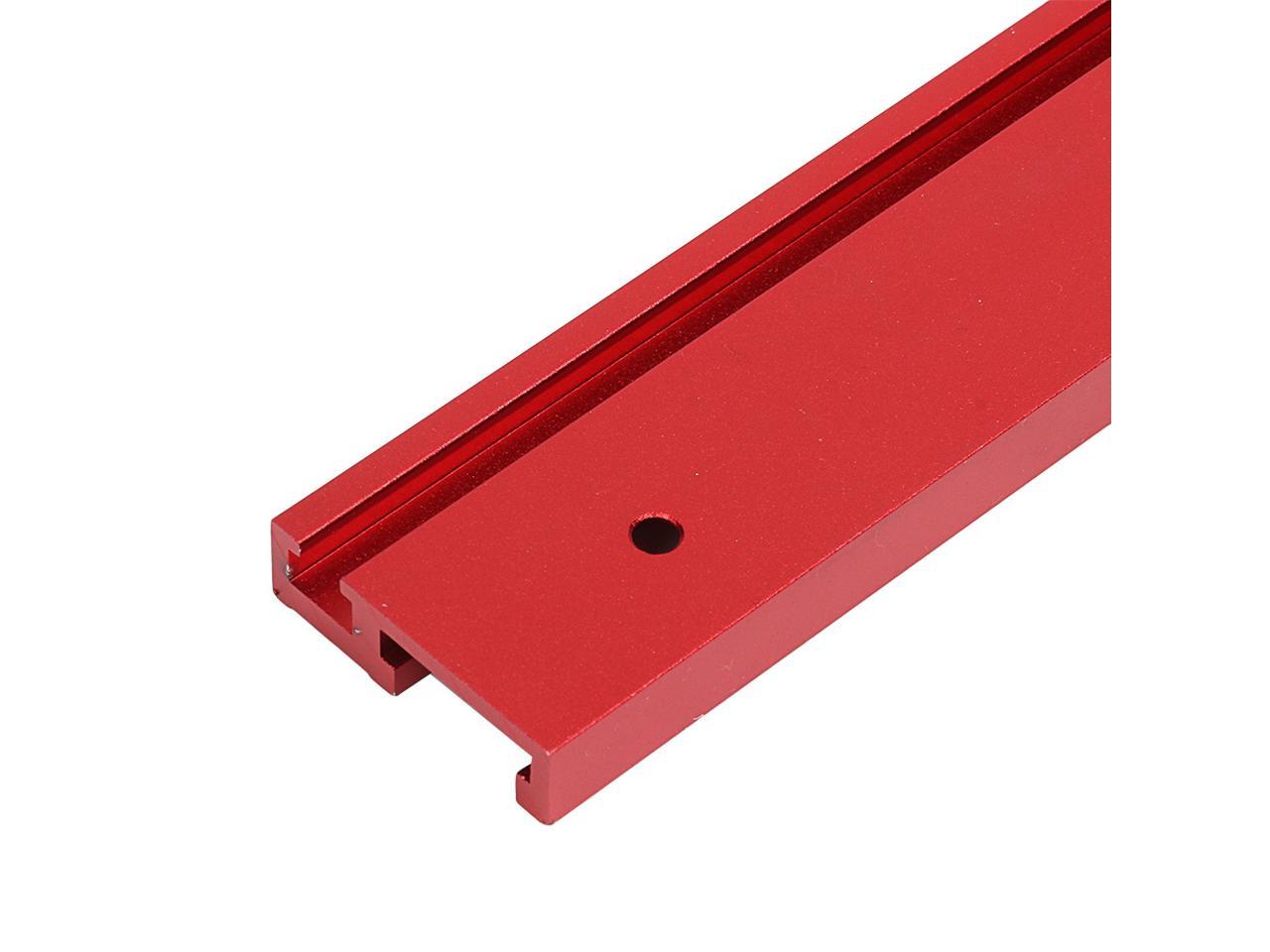 T-Track Woodworking T-slot Miter 100-1220mm Red Aluminum Alloy 45 Type