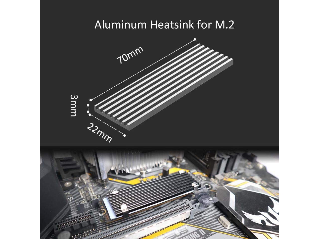 GLOTRENDS M.2 Heatsink for 2280 M.2 SSD, Fit for PC/PS5/PS5 Slim