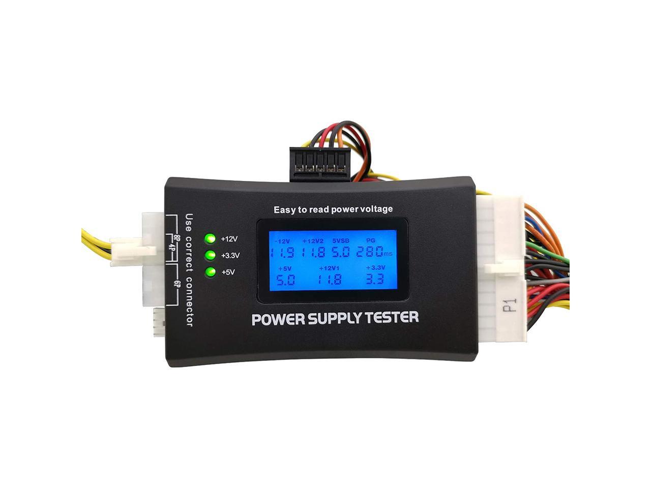 20/24 Pin ATX Computer PC Power Supply Tester for ATX/BTX/ITX/SATA/PCI ...