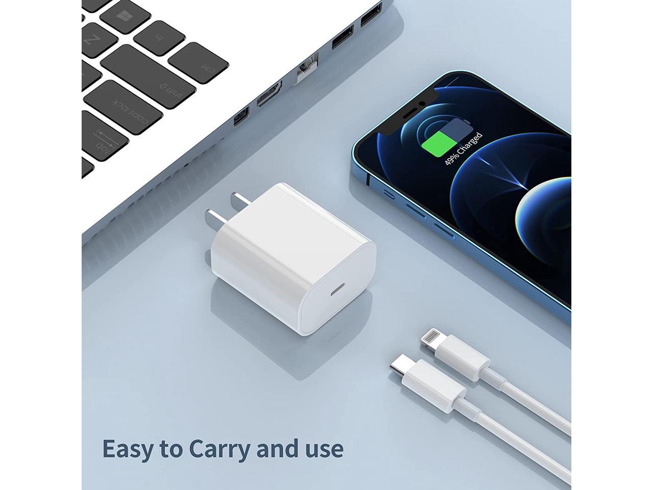[MFi Certified] iPhone Fast Charger 20W PD USB C Wall Charger 2Pack