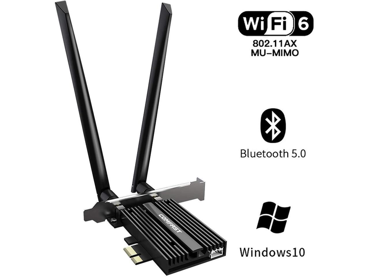 Wifi 6 Pcie Card 2974mbps Ax200 Wireless Adapter Wifi Card With Bluetooth 5 0 802 11ax Mu Mimo