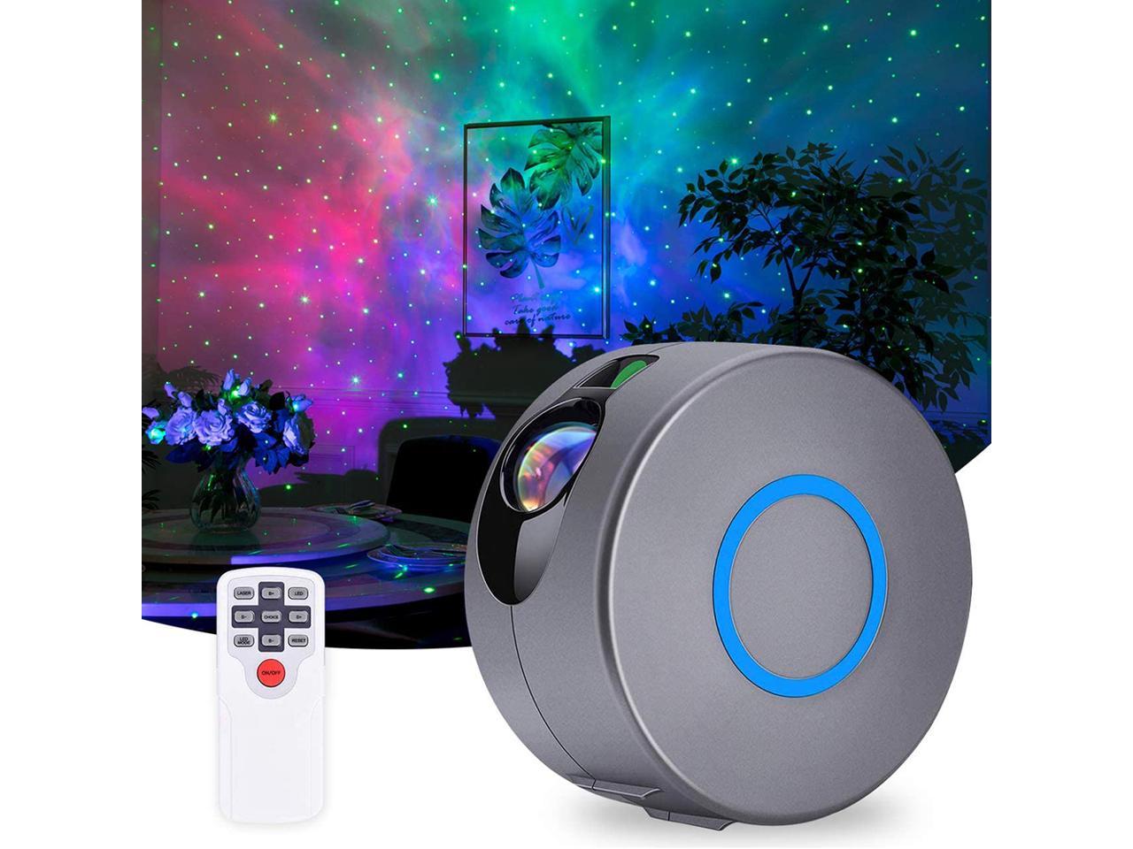 Chims Aurora Starry Lighting Nebula Projector Artificial Universe Decoration Mini Portable Laser Light for Kid's Bedroom Party Home Theatre Music Show Birthday Gifts Galaxy Projector 