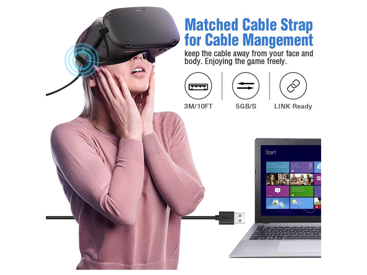 for Oculus Quest Link Cable 10ft, USB 3.0 USB A to USB C Cable Quest