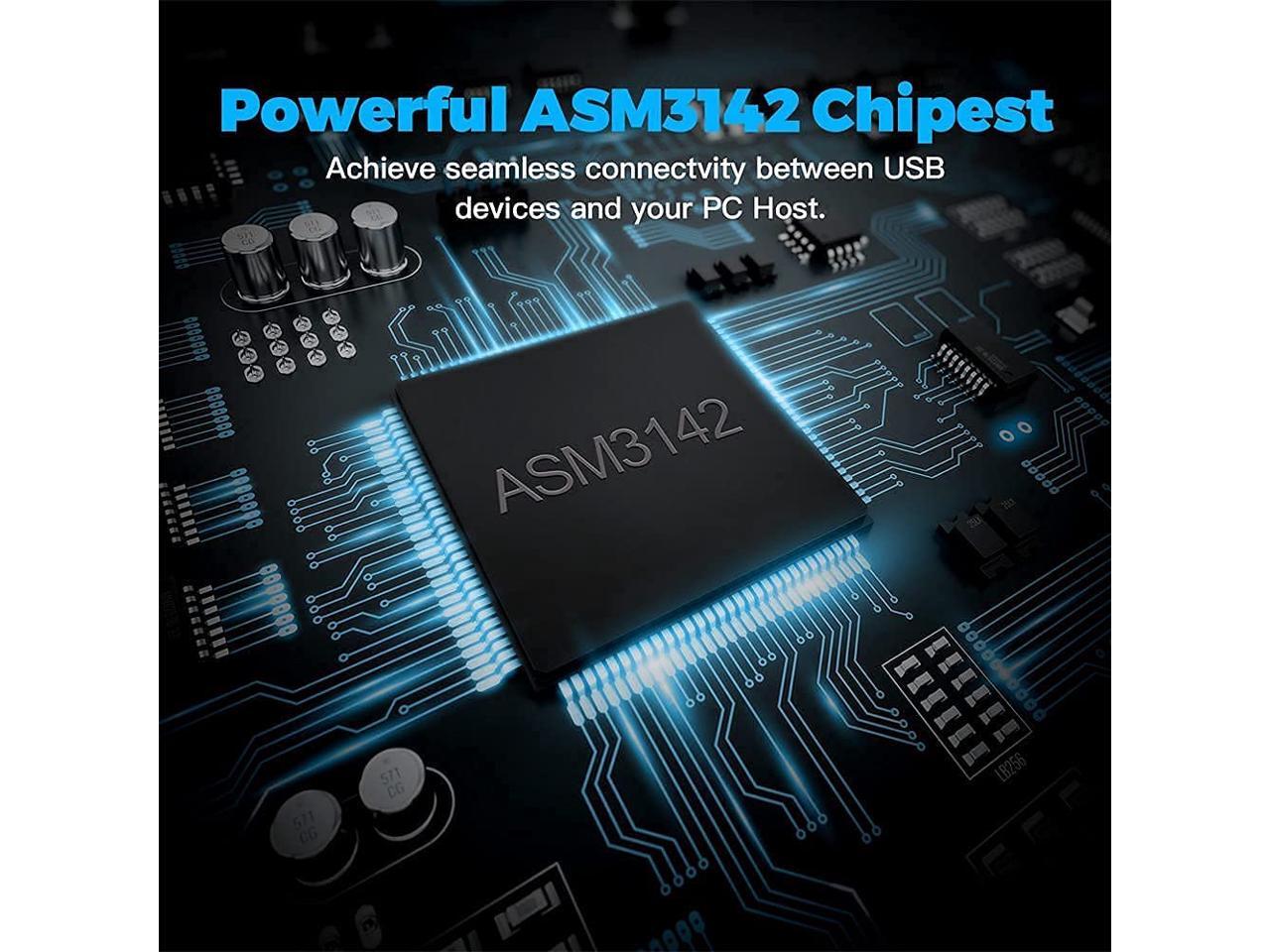 PCIe to USB 3.2 Gen 2 Adapter Card with 20 Gbps Bandwidth 5Port (3X