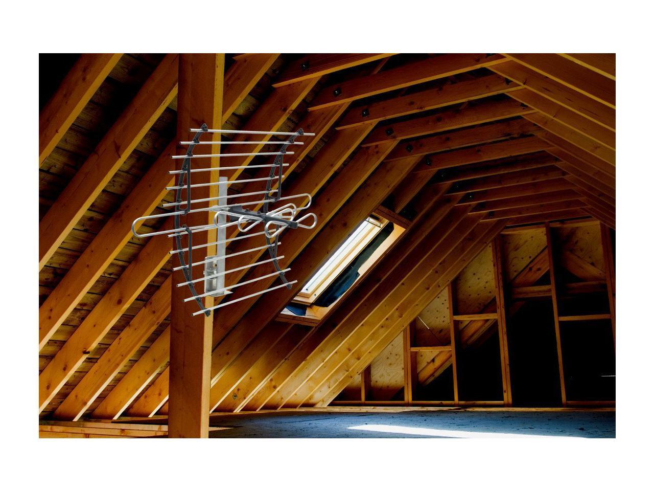 GE Pro Attic Mount TV Antenna, Attic, Long Range Antenna, Directional