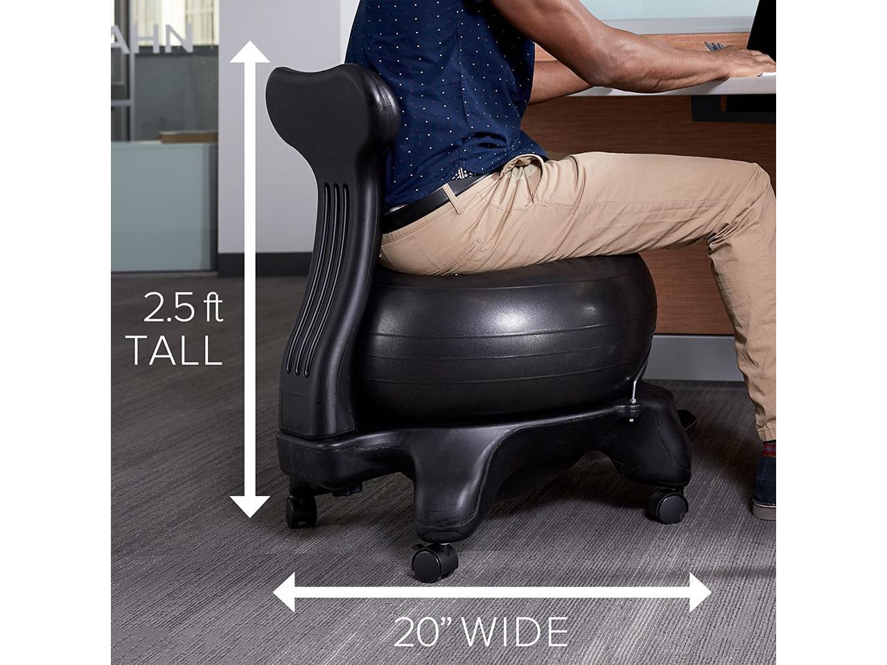 Classic Balance Ball Chair Exercise Stability Premium Ergonomic Chair 