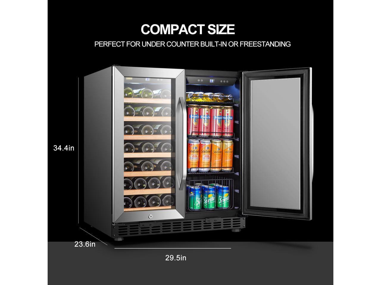 lanbo 33 bottle wine cooler