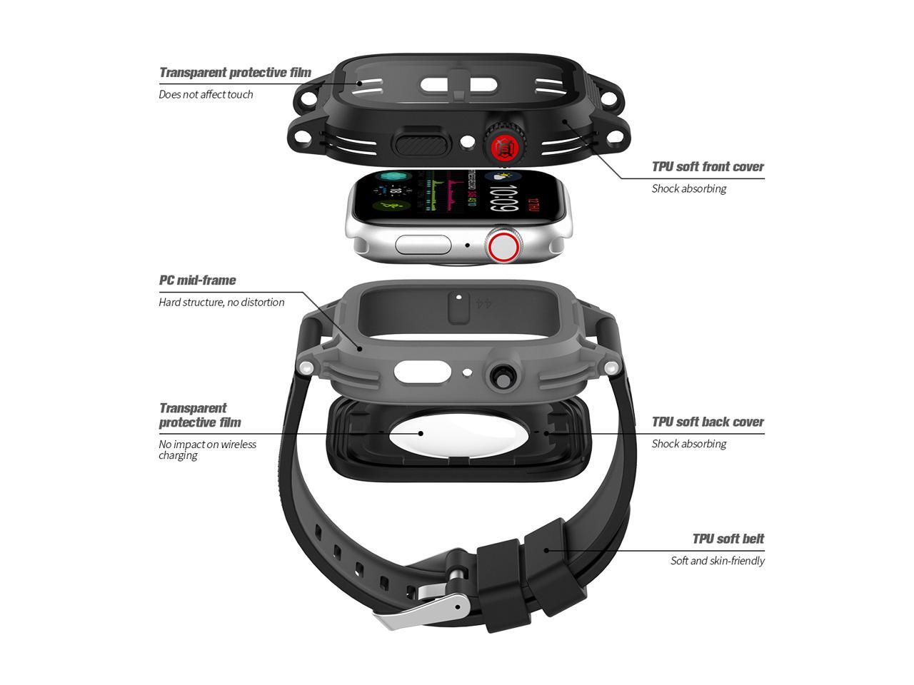 ShellBox Case Waterproof Apple Watch Case Series 6 / Series 5/4/SE 40mm