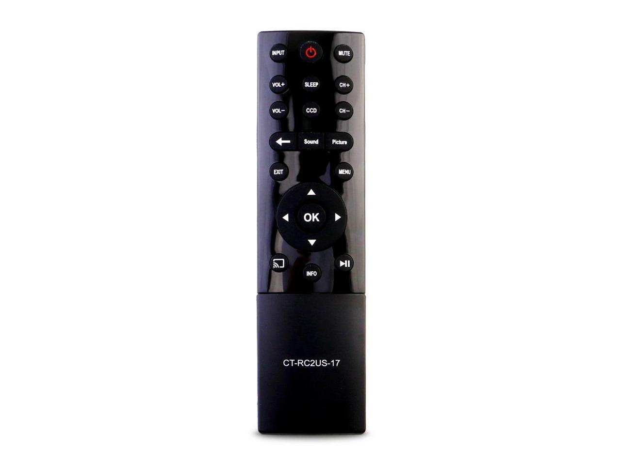 NEW CT-RC2US-17 Remote Control fit for Toshiba 55L621U 49L621U 43L621U