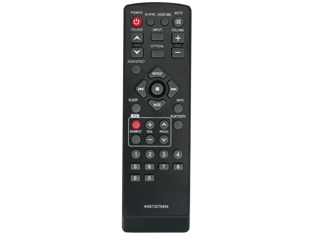 New Remote AKB73275404 for LG Sound Bar SoundBar LSB306 - Newegg.com