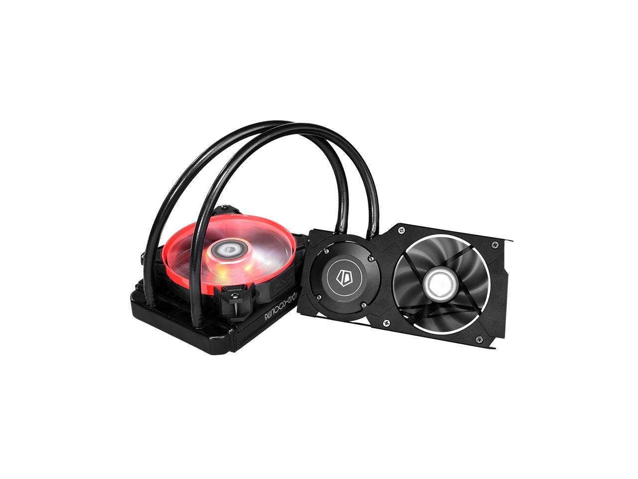 Id Cooling Frostflow 1 Vga Graphic Card Cooler Aio 1mm Radiator Water Cooler Gpu Vga Cooler Compatible With Rtx70 80 80ti 5700 5700xt Series 1070 1080 Series Newegg Com