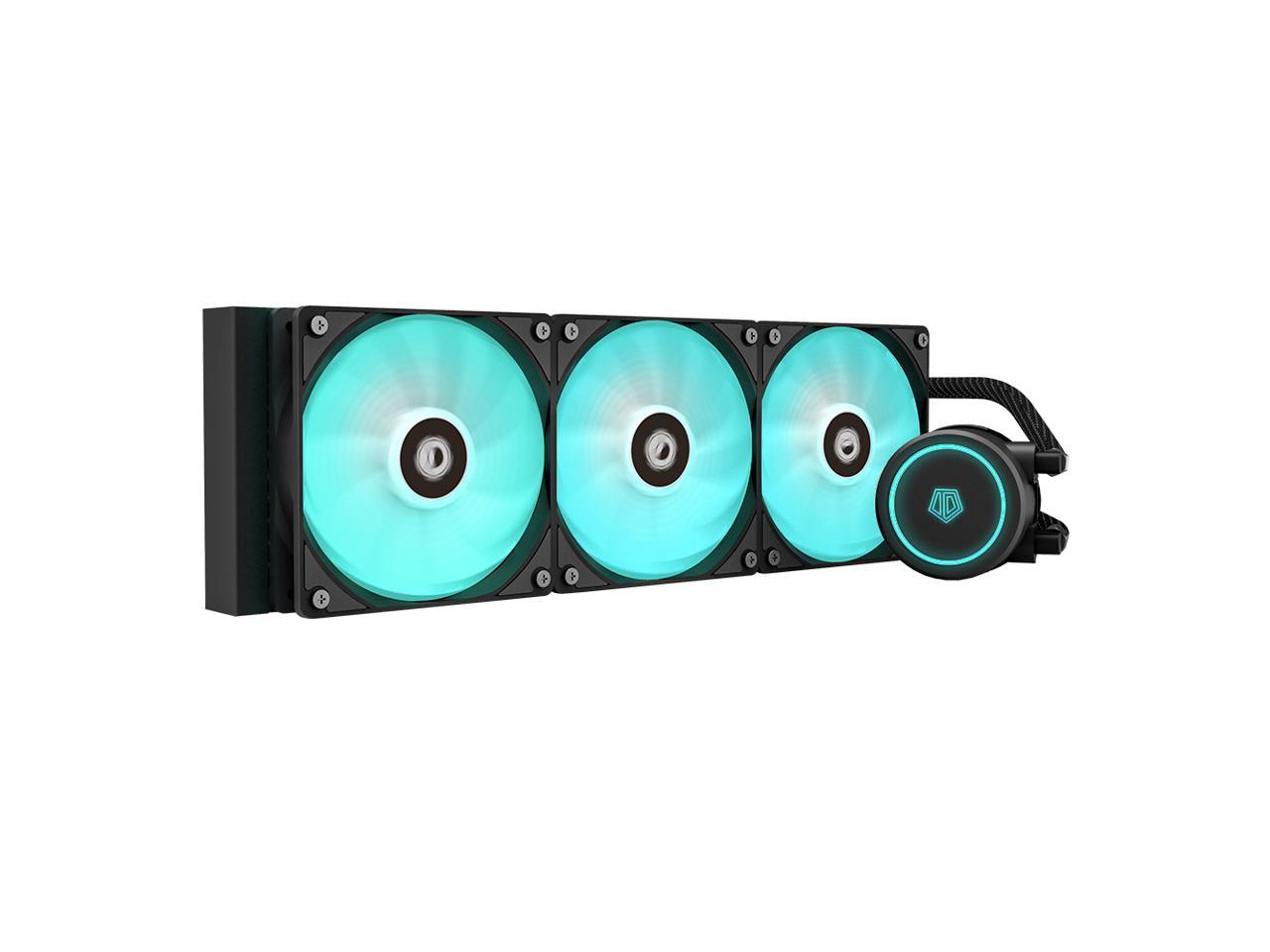 ID-COOLING AURAFLOW X 360 CPU Water Cooler RGB AIO Cooler 360mm CPU Liquid  Cooler 3x120mm RGB Fan, Intel 115X/2066, AMD TR4/AM4