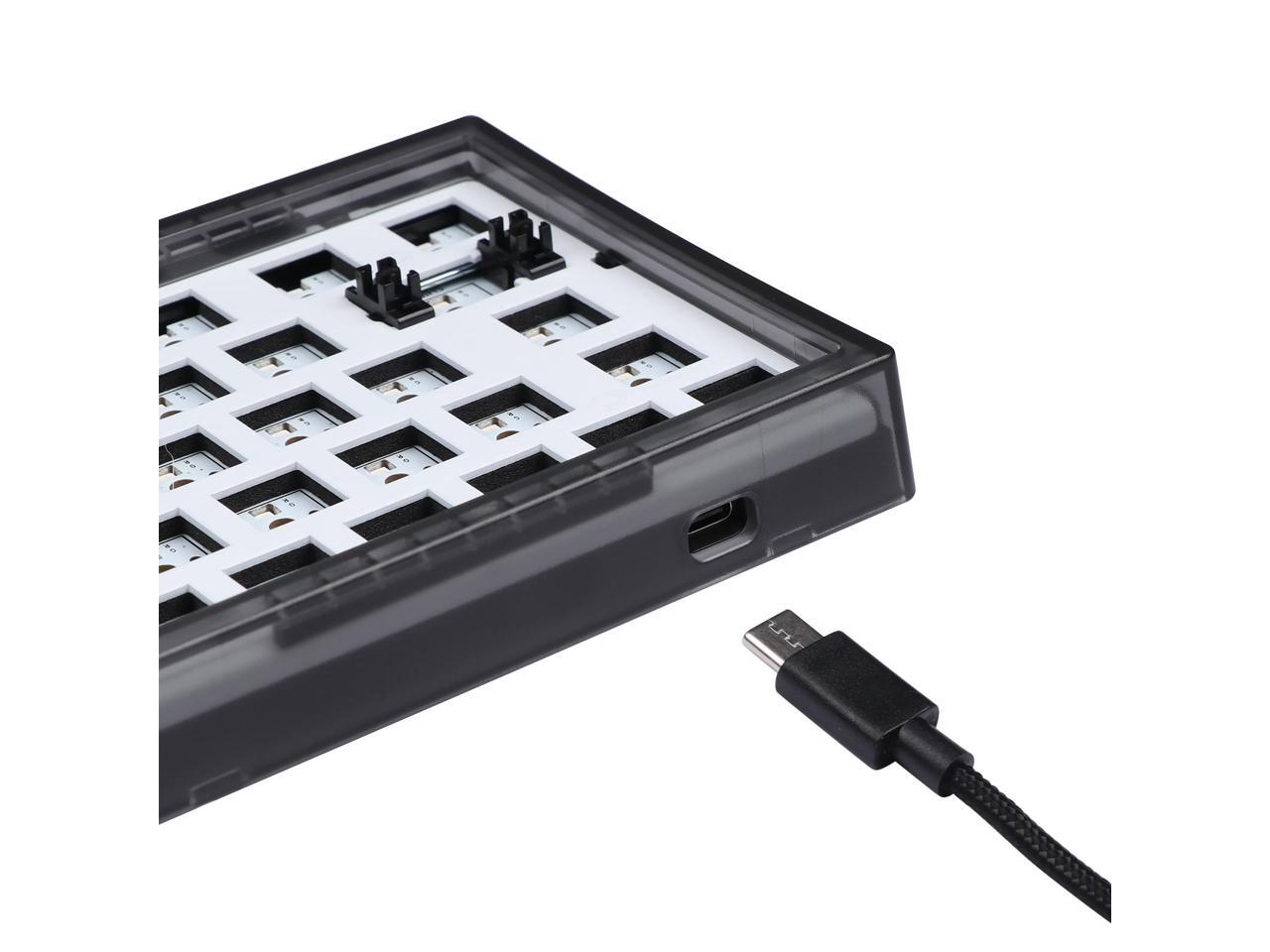 EPOMAKER TH66 Pro Kit, 65% 66 Keys Hot Swappable Bluetooth 5.0/2.4GHz ...