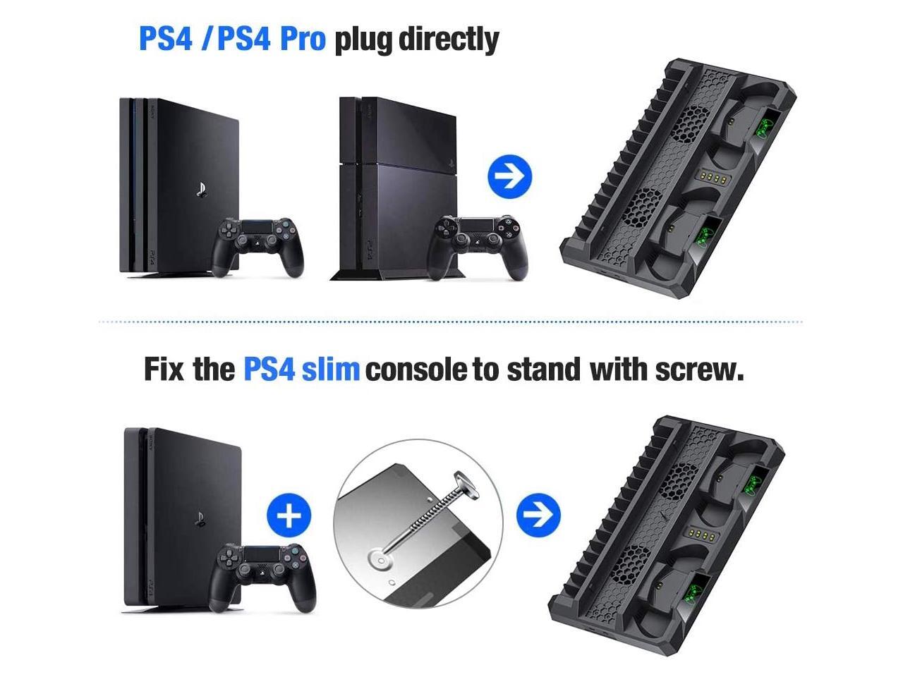 Ackmioxy PS4 Stand Cooling Fan for PS4 Slim / PS4 Pro/Playstation 4