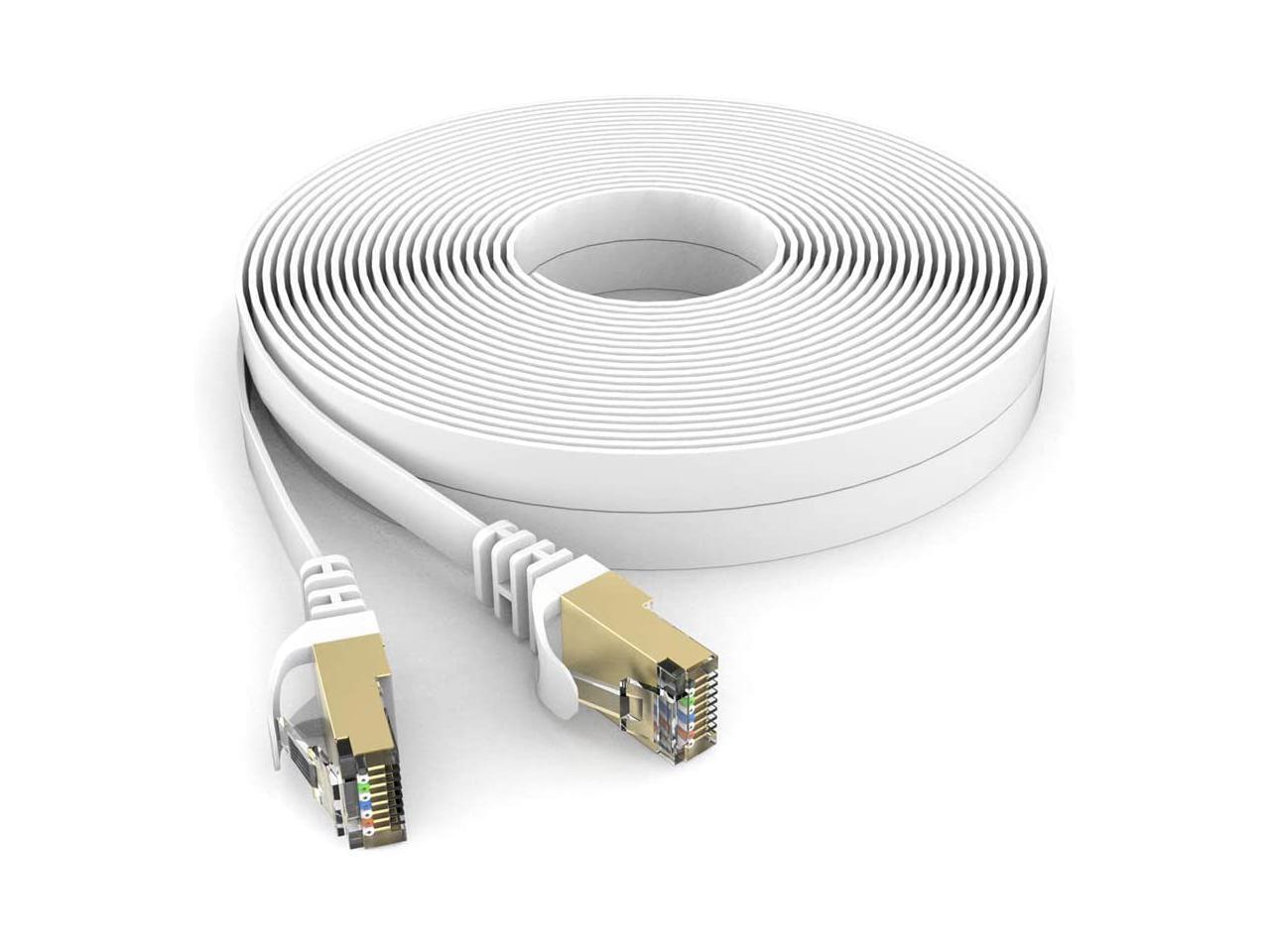 Cat 7 Cable 50 ft Shielded, VANDESAIL Long Cat7