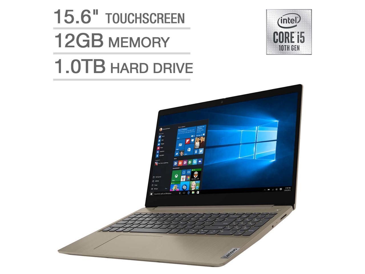 2020 Lenovo IdeaPad 3 15.6 Touchscreen Laptop - 10th Gen Intel Core  i5-1035G1, 12GB DDR4 RAM 1TB Hard Drive Windows 10 Home - 81WE0045US