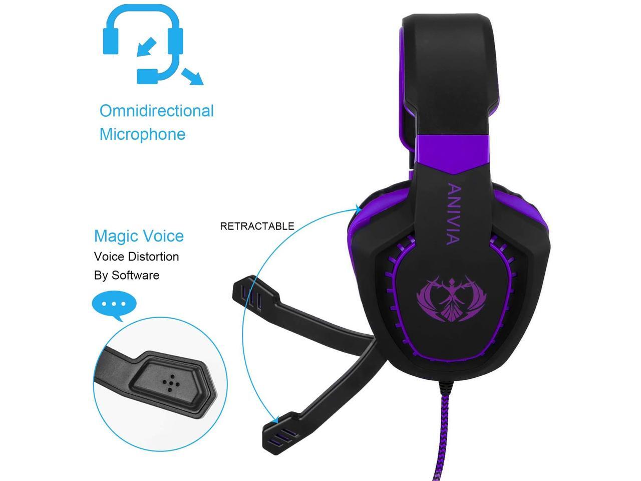 PS4 Gaming Headset, Headphone Compatible with New Xbox One, Gaming