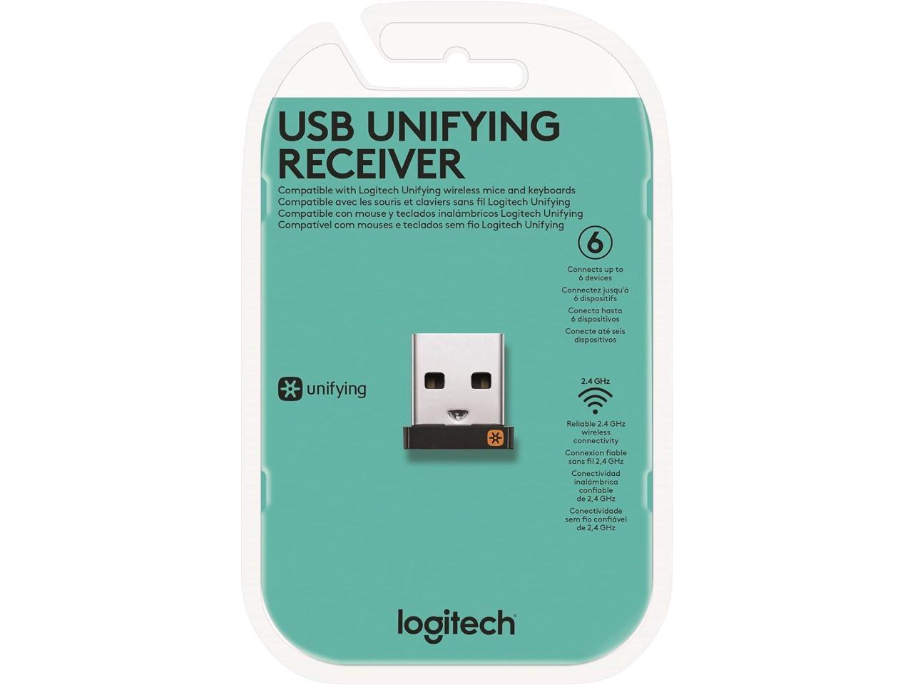 radikal Derved mastermind Logitech USB Unifying Receiver, 2.4 GHz Wireless Technology, USB Plug  Compatible with all Logitech Unifying Devices like Wireless Mouse and  Keyboard, PC / Mac / Laptop - Black - Newegg.com