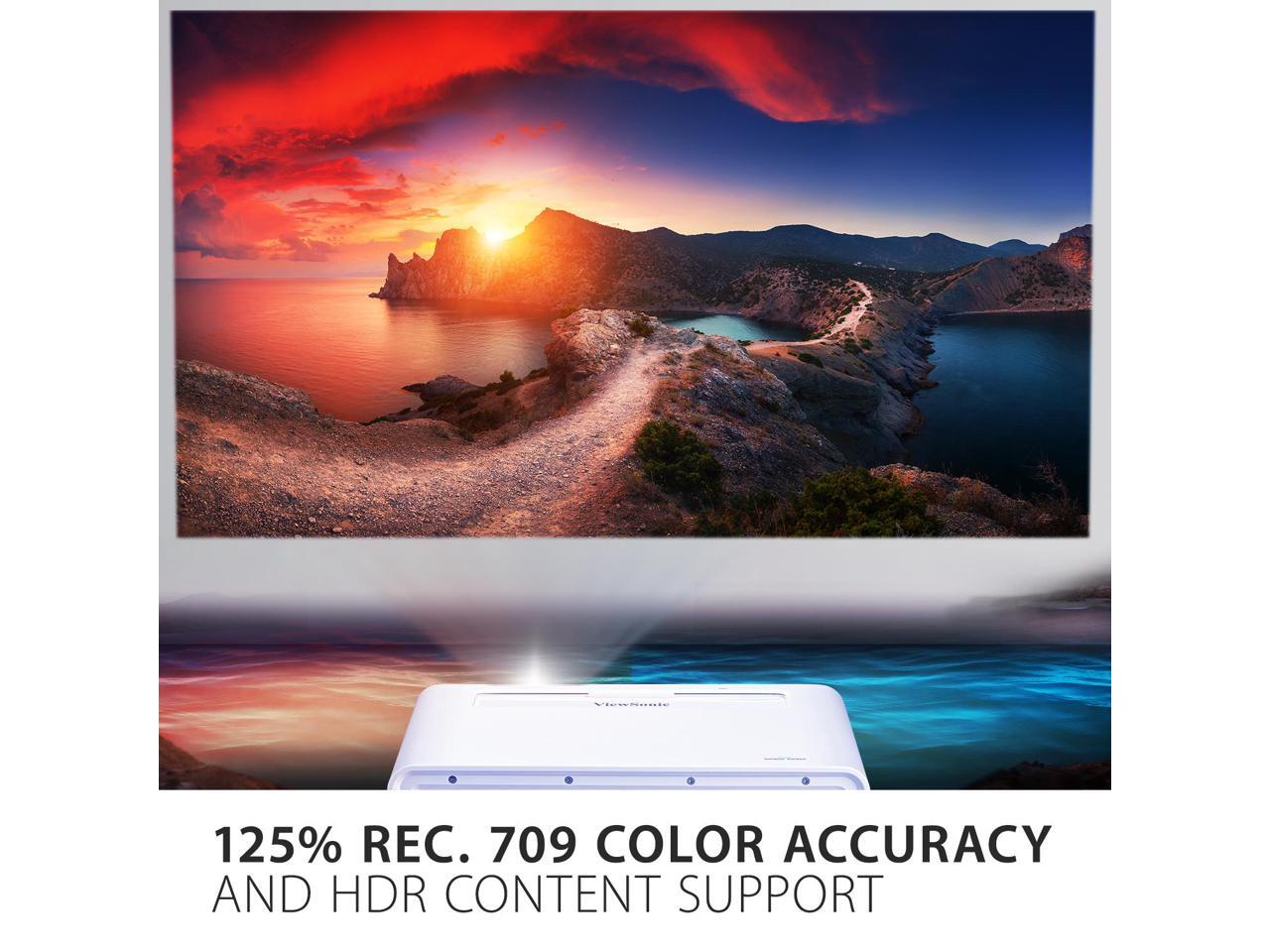 ViewSonic X1 1080p Projector with 3100 LED Lumens, Cinematic Colors